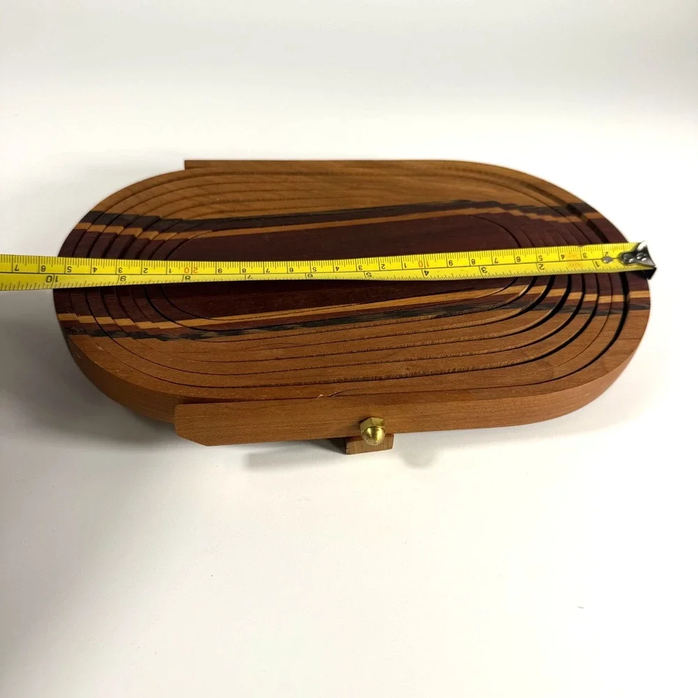 Vintage Signed Deep Spring Collapsible Basket 10